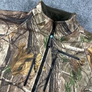 Rivers West Jacket Mens Large Camo Realtree H2P Waterproof System Hunting Fleece